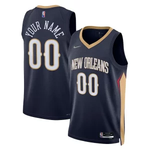 Fantástico New Orleans Pelicans Nike 2021/22 Diamond Swingman Custom Jersey Icon Edition Navy