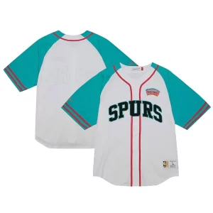 Maravilloso Elegante San Antonio Spurs Practice Day Baseball Jersey White