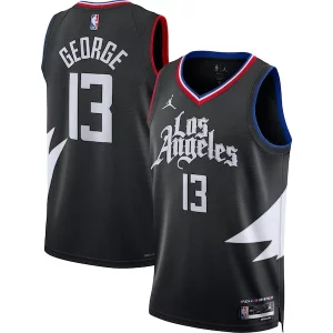 Moderno Comodo Paul George LA Clippers Jordan Brand Unisex Swingman Jersey Statement Edition Black