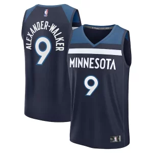 Estupendo Nickeil Alexander Walker Minnesota Timberwolves Fast Break Replica Player Jersey Icon Edition Navy