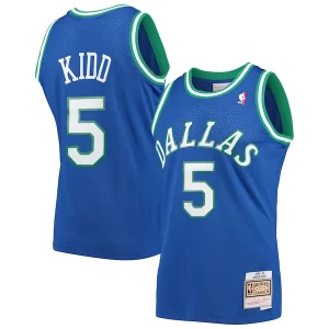 Elegante Perfecto Jason Kidd Dallas Mavericks 1994/95 Hardwood Classics Swingman Jersey Blue