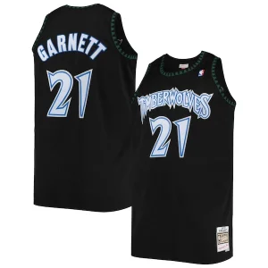 Robusto Kevin Garnett Minnesota Timberwolves 1997/98 Big & Tall Hardwood Classics Swingman Jersey Black