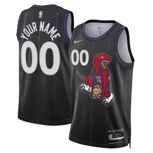 Duradero Fácil de llevar Toronto Raptors Nike Unisex 2024/25 Custom Swingman Jersey City Edition Black