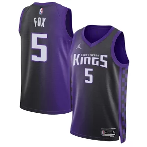 Magnífico Robusto De'Aaron Fox Sacramento Kings Jordan Brand Unisex Swingman Jersey Statement Edition Purple