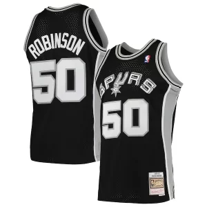 Bonito Clásico David Robinson San Antonio Spurs 1991/92 Hardwood Classics Swingman Jersey Black