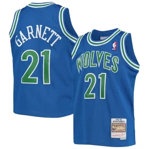 Chulo Exquisito Resistente Kevin Garnett Minnesota Timberwolves Youth 1995 96 Hardwood Classics Swingman Jersey Blue