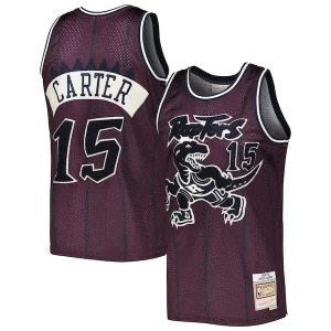 Maravilloso Práctico Vince Carter Toronto Raptors Hardwood Classics Off Court Swingman Jersey Purple