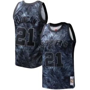 Fácil de llevar Fantástico Increíble Tim Duncan San Antonio Spurs Hardwood Classics 1998/99 Tie Dye Swingman Jersey Black