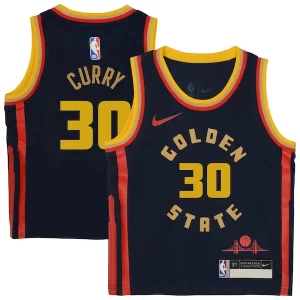 Chulo Lujoso Stephen Curry Golden State Warriors Nike Preschool 2024/25 Swingman Player Jersey City Edition Navy