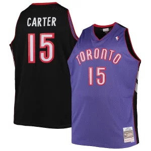 Fantástico Vince Carter Toronto Raptors Big & Tall 1999/00 Hardwood Classics Swingman Jersey Purple/White