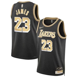 Ideal Versátil LeBron James Los Angeles Lakers Nike Unisex Select Series Swingman Jersey Black
