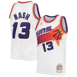 Increíble Versátil Lujoso Steve Nash Phoenix Suns 2001/02 Hardwood Classics Swingman Jersey White/Purple