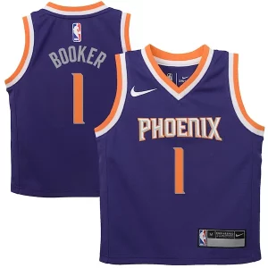 Encantador Genial Devin Booker Phoenix Suns Nike Preschool Replica Jersey Purple Icon Edition