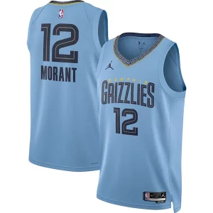 Magnífico Versátil Ja Morant Memphis Grizzlies Jordan Brand Unisex Swingman Jersey Statement Edition Light Blue