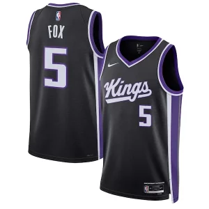 Robusto De'Aaron Fox Sacramento Kings Nike Unisex Swingman Jersey Icon Edition Black/White