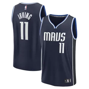 Maravilloso Kyrie Irving Dallas Mavericks Fast Break Replica Player Jersey Statement Edition Navy
