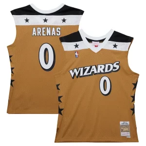 Fantástico Resistente Gilbert Arenas Washington Wizards 2006/07 Hardwood Classics Swingman Jersey Gold