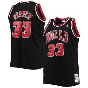 Bonito Scottie Pippen Chicago Bulls Big & Tall Hardwood Classics Swingman Jersey Black/Red