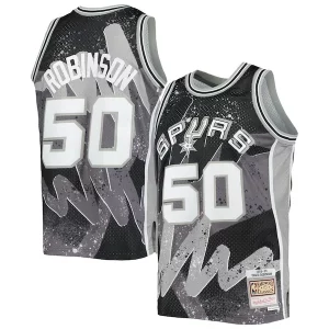 Magnífico Genial Único David Robinson San Antonio Spurs Hardwood Classics 1998/99 Hyper Hoops Swingman Jersey Black