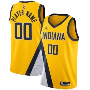 Único Original Increíble Indiana Pacers Jordan Brand Swingman Custom Jersey Statement Edition Gold