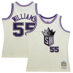 Ideal Hermoso Versátil Jason Williams Sacramento Kings Chainstitch Swingman Jersey Cream