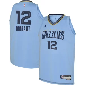 Magnífico Cool Ja Morant Memphis Grizzlies Jordan Brand Youth Swingman Jersey Statement Edition Light Blue