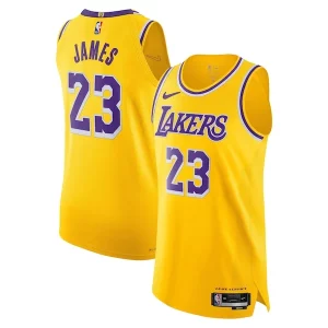 Resistente Magnífico LeBron James Los Angeles Lakers Nike Authentic Jersey Icon Edition Gold