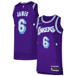 Original Exquisito LeBron James Los Angeles Lakers Nike Authentic Player Jersey City Edition Purple