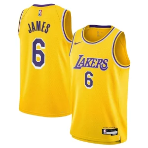 Hermoso Chulo Delicioso LeBron James Los Angeles Lakers Nike Youth Swingman Jersey Icon Edition Gold