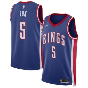Clásico Estupendo De'Aaron Fox Sacramento Kings Nike Unisex 2024/25 Swingman Player Jersey City Edition Blue