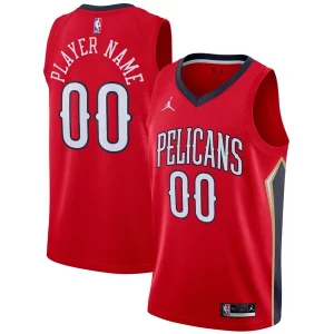 Duradero New Orleans Pelicans Jordan Brand Swingman Custom Jersey Statement Edition Red