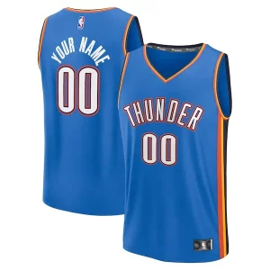 Encantador Exquisito Robusto Oklahoma City Thunder Fast Break Custom Replica Jersey Icon Edition Blue