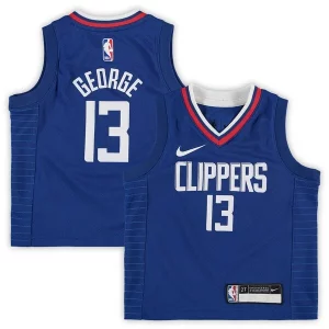 Fácil de llevar Paul George LA Clippers Nike Toddler 2020/21 Replica Jersey Icon Edition Royal