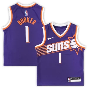 Increíble Clásico Encantador Devin Booker Phoenix Suns Nike Preschool Swingman Player Jersey Icon Edition Purple