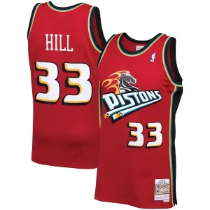 Exquisito Delicioso Grant Hill Detroit Pistons 1999/00 Hardwood Classics Swingman Jersey Red