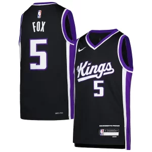 Exquisito Estupendo De'Aaron Fox Sacramento Kings Nike Youth Swingman Jersey Icon Edition Purple