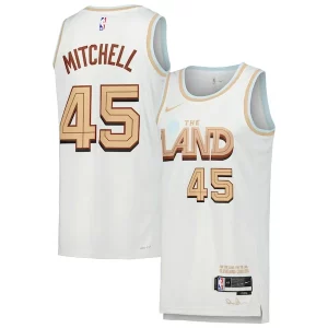 Comodo Delicioso Donovan Mitchell Cleveland Cavaliers Nike Swingman Player Jersey City Edition White