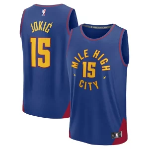 Resistente Atractivo Exquisito Nikola Jokic Denver Nuggets Fast Break Replica Player Jersey Statement Edition Blue