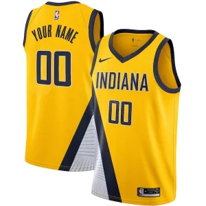 Encantador Indiana Pacers Nike 2019/20 Custom Swingman Jersey Yellow Statement Edition