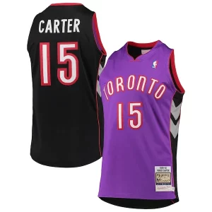Único Hermoso Vince Carter Toronto Raptors 1999/2000 Hardwood Classics Authentic Jersey Purple