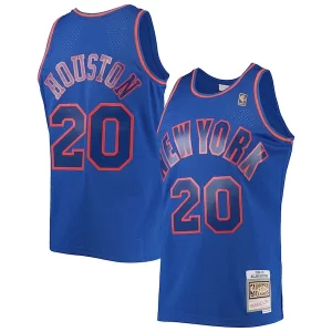 Hermoso Maravilloso Allan Houston New York Knicks 1996/97 Throwback Dark Swingman Jersey Blue
