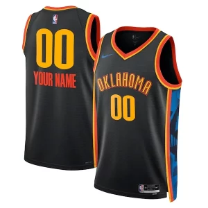 Resistente Increíble Oklahoma City Thunder Nike Unisex 2024/25 Custom Swingman Jersey City Edition Black