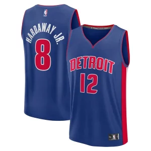 Fácil de llevar Clásico Perfecto Tim Hardaway Jr. Detroit Pistons Fast Break Replica Player Jersey Icon Edition Blue