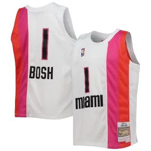Sofisticado Delicioso Chulo Chris Bosh Miami Heat Youth 2011/12 Hardwood Classics Swingman Jersey White