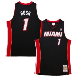 Duradero Perfecto Resistente Chris Bosh Miami Heat Hardwood Classics Swingman Jersey Black