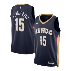 Lujoso Jose Alvarado New Orleans Pelicans Nike Unisex Swingman Jersey Icon Edition Navy