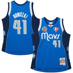 Versátil Clásico Original Dirk Nowitzki Dallas Mavericks Unisex Hall of Fame Class of 2023 Throwback Swingman Jersey Blue