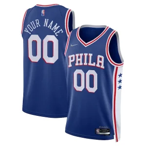 Versátil Ideal Philadelphia 76ers Nike 2021/22 Diamond Swingman Custom Jersey Icon Edition Royal