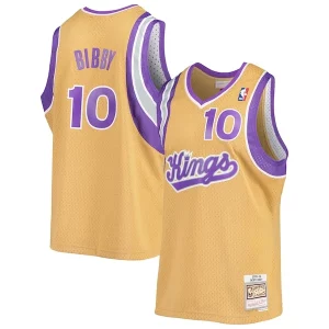 Práctico Mike Bibby Sacramento Kings 2005/06 Hardwood Classics Swingman Jersey Gold