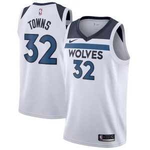 Original Delicioso Karl Anthony Towns Minnesota Timberwolves Nike Swingman Jersey White Association Edition